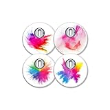 MySweetStitch | Freestyle Libre 3 Sensor Sticker 4er Set Holi Festival | mit Loch für Belüftung der Haut…