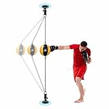 LLA Boxsack Punchingball Boxen Speed Ball Doppelendballboxen, Tragbar Schwenken Speed Boxsack Mit Leistungsstarkem Sauger, Entlastungsstressball Auffällige Tasche, Zum Stressabbau Körperformung