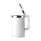 Xiaomi Mi Smart Kettle Pro Wasserkocher mit optionaler iOS/Android App-Steuerung (1,5 Liter, 1.800 Watt, Temperaturanzeige, Temperaturprofile, Schnellkoch-/Warmhaltefunktion, Edelstahlinnengehäuse)