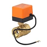 Kugelhahn motorisiert Kugelhahn 1 St. AC 220 V G1-1/4 DN32 2-Wege 3-Draht 2-Punkt-Steuerung Messing Elektrisch motorisiert Kug