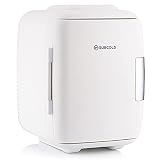 Subcold Classic4 Mini-Kühlschrank - Kühler & Wärmer | 4 Liter / 6 Dosen | Wechselstrom + USB | Leiser und tragbarer kleiner Kühlschrank für Hautpflege, Schlafzimmer, Wohnheim, Auto, Wohnwagen (weiß)