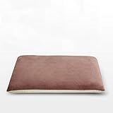 LDFV Samt Verdicken Stuhlkissen Sitzkissen Memory Foam Volltonfarbe Stuhlauflage Quadrat Anti Slip Stuhl Sitzkissen Für Bürostuhl Schreibtischstuhl-H 40x40x4cm(16x16x2inch)