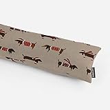 SCHÖNER LEBEN. Zugluftstopper Dackel Dachshund Natur braun Verschiedene Größen, Auswahl:120cm Läng