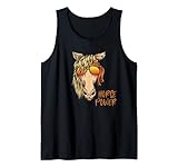 Horsepower Hippie Pferd Ironisch Sarkastisch Pferdekopf Deko Tank Top