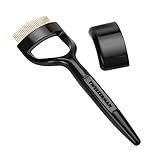 TWEEZERMAN Wimpernkamm für Runden Augen, Wimpernpinsel, Retuschierpinsel Premium LASHCOMB 60, Schw