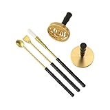 Yardwe Form Weihrauchform Werkzeug Set Weihrauch Asche Werkzeug Weihrauch Making Kit Weihrauch Kegelformen Weihrauchasche Pulver Press Yoga Meditation Weihrauchbrenner Home Duft Zubehö