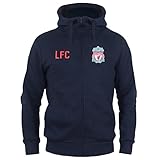 Liverpool FC - Herren Fleece-Sweatjacke - Offizielles Merchandise - Geschenk für Fußballfans - XL