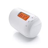 Eurotronic GENIUS LCD 100 Heizkörperthermostat, bis 30 % Heizkosten sparen, per App steuerbar, Heizungsthermostat inkl. Adapter + Batterien, Smarthome-Zubehö