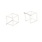 Ohrringe, geometrisch, Würfelform, 3D-Würfelform, quadratisch, Frame, Ohrringe, für F