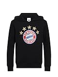 FC Bayern München Kinder Hoodie Logo schwarz, 140