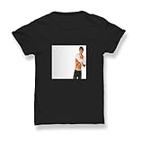 Young Zac Efron Sexy Shirtless Black Tshirt T-Shirt Top 100% Baumwolle für Herren, T-Shirt für den Sommer, Geschenk, Herren, Freizeithemd, M, Black