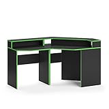 Vicco Gaming Desk Schreibtisch Kron Gamer PC Tisch Computertisch Bürotisch Set (Computertisch Set 5)