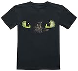 DRACHENZÄHMEN LEICHT GEMACHT Kids - Augen Unisex T-Shirt schwarz 140