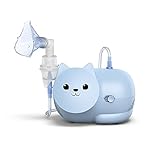 OMRON Nami Cat - kinderfreundliches Kompressor-Inhalationsgerät zur Behandlung von Husten & Schnupfen, Bronchitis, Asthma und mehr zu Hause B