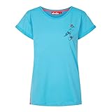 derbe Damen T-Shirt Shirt Kurzarm Sturmmöwe Mono Möwenprint, Farbe:Blau, Artikel:-0150 River Blue, Größe:XL