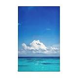 HJHJJ Küchengeschirrtuch Set 4 Karibik Panorama Hawaiian Malediven Bahamian Coast Küchentuch Large28''x18 '' Küchentücher, Geschirrtücher,dekorative Waffeltücher, Handtücher, Geschirrtü