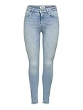 ONLY Damen Ankle Jeans Hose Blush Mid Slim schmales Bein15164319 Light Blue Denim L/32