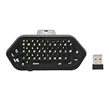 Mini-Tastatur für Xbox One, Tastatur mit Grüner Hintergrundbeleuchtung Ultrakompaktes 2.4G Game Message Chatpad mit Headset und Audiobuchse für Xbox O