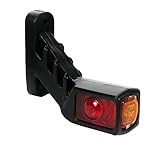 Begrenzungsleuchte mit E9-Zulassung, 24 Volt Positionsleuchte, 4 LEDs Markierungsleuchte für LKW und Anhänger, Seitenmarkierungsleuchte (Position rechts)