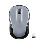 Logitech M325 Kabellose Maus, 2.4 GHz Verbindung via Unifying USB-Empfänger, 1000 DPI Optischer Sensor, 18-Monate Akkulaufzeit, 3 Tasten, PC/Mac/Chromebook - Light S