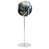 Globus 17,7-Zoll-Bodenstand-Weltkugel 3D-Entlastung Groß Als Geschenk Beleuchtet Weltkugel Für Kinder 51.1in High Globde-Dekoration Geografische Globen (Color : 45cm without light)