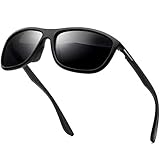 KANASTAL Polarisierte Herren Sonnenbrille Sport Sonnenbrille Matt schwarz Schutz Brille UV400