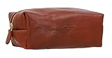 Gusti Stiftemappe Leder - Wencke Federtasche Federmappe Schlampermäppchen Stiftetui Braun L