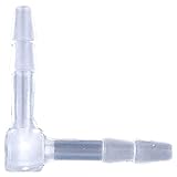 bzcemind 5 stücke PP Ellenbogen-Anschlüsse Aquarium Tank-Armaturen Luftpumpe Belüfter Pagode Joint Garten Bewässerung Medizinische Schlauchverbindungen,2.4×2.4