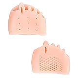 SHIYONG Silikon Vorfußpolster Zehentrenner Kissenpolster Schuhe Einlegesohlen Finger Zehe Hallux Valgus Corrector Gelp