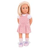Our Generation - Puppe Naty mit rosa Overall-Kleid 46