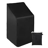 Soulpala® Schutzhülle für Stapelstühle, Gartenstuhl Schutzhülle Gartenstühle Abdeckung Abdeckhaube,Wasserdicht, Winddicht, UV-Beständiges, 210D Oxford Gewebe Gartenmöbel Schutzhü