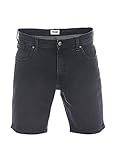 Wrangler Herren Jeans Short Texas Kurze Stretch Shorts Regular Fit Baumwolle Bermuda Sommer Hose Blau Schwarz w30 w31 w32 w33 w34 w36 w38 w40, Größe:W 34, Farbe:Cash Black (W11CHT240)