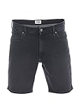 Wrangler Herren Jeans Short Texas Kurze Stretch Shorts Regular Fit Baumwolle Bermuda Sommer Hose Blau Schwarz w30 w31 w32 w33 w34 w36 w38 w40, Größe:W 34, Farbe:Cash Black (W11CHT240)