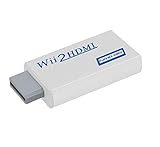 SOUTHSKY Wii zu HDMI Konverter Adapter Wii HDMI Konverter mit Audio Unterstützt Alle Wii Display-Modi (NTSC 480i 480p PAL576i)3,5mm Audioausgang 720/1080P Upscaling Adap