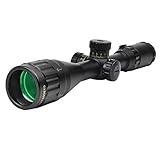 JASHKE Rifle Scope 4-16x44 Mil-Dot Rangefinder Red & Green Illuminated with 20mm Picatinny Mount Ring
