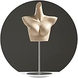 Gwendolyn Weiblicher Mannequin Torso Einstellbarer Körperkörper, Unterwäsche-Shop-Kleidung-Ausstellungsständer, Brust-Dummy-Modell-Kleidform mit Metallbasis, einfach zu bewegen schaufensterpupp