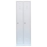 Lüllmann Spind Spint Stahl-Kleiderschränke kompl. montiert und verschweißt Garderobenschrank 510100/2 türig 250