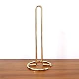GRETD Küchen Vertikal Roll Halter Papier Serviette Regal Desktop Papier Handtuch Lagerhalter Tissue Punch-Free Storage Rack (Color : Gold)