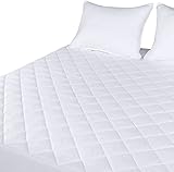 Utopia Bedding Gesteppte Matratzenauflage 140x200 cm - Weich Mikrofaser Matratzen Topper - Höhe bis 30 cm mit Spannumrandung - Matratzenschoner Unterbett auch für Boxspring-Betten (140 x 200 + 30 cm)