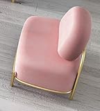 DALIZHAI777 Faul Sofa Stoff Sofa Kleinwohnung Wohnzimmer Lässige Mode Mini-Sofa, Schlafzimmerlicht Luxus und Komfortables faules Sofa Einzelsofa (Color : Pink Single Sofa)
