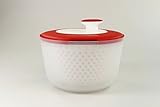 TUPPERWARE Salatschleuder Salat-Karussell 3,8 L rot ohne Deckel Salatkarussell P 21485