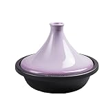 OMVOVSO Auflauf,Beruf Gusseisen-Tajine-Topf Mit Koch-Tajine Für Verschiedene Kochstile Professionelle Bleifreie Koch-Tajine,L