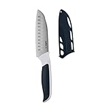 Zyliss E920214 |Comfort Küchenmesser | 12cm Klinge | japanischer Edelstahl | weiß/grau/silber | Profi Küchenmesser | Mini Santokumesser | 5 Jahre Garantie | Spü