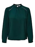 ONLY Damen Onlnew Mallory L/S Blouse Solid Wvn Noos Top, Green Gables, 36 EU