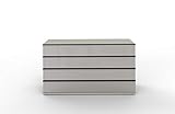 WIEMANN Montreal Kommode, Holzwerkstoff, Grau, 149x82x42