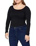 Vero Moda Damen VMMAXI My LS Soft Long U-Neck NOOS' Langarmshirt, Schwarz (Black), 34 (Herstellergröße: X-Small)