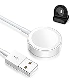 Brillsplend Smart Watch Ladekabel für iWatch, für Apple Watch Ladekabel mit Ständer, Ladegerät kompatibel mit Allen Apple Watch Serien SE/7/6/5/4/3/2/1(Schwarz & Weiß)