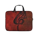 Dragon Red Laptop Sleeve Case Resistant Water Laptop Protective Bag Compatible with And All Notebooks Computer Carrying Bag White 15 I