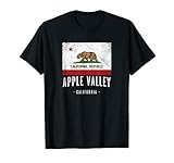 APPLE VALLEY California | Stadt CA USA, Kalifornien Flagge - T-S