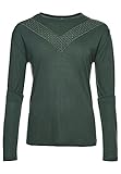 Superdry Damen Rock Lace LS Jersey Top T-Shirt, Jungle Grün, XS